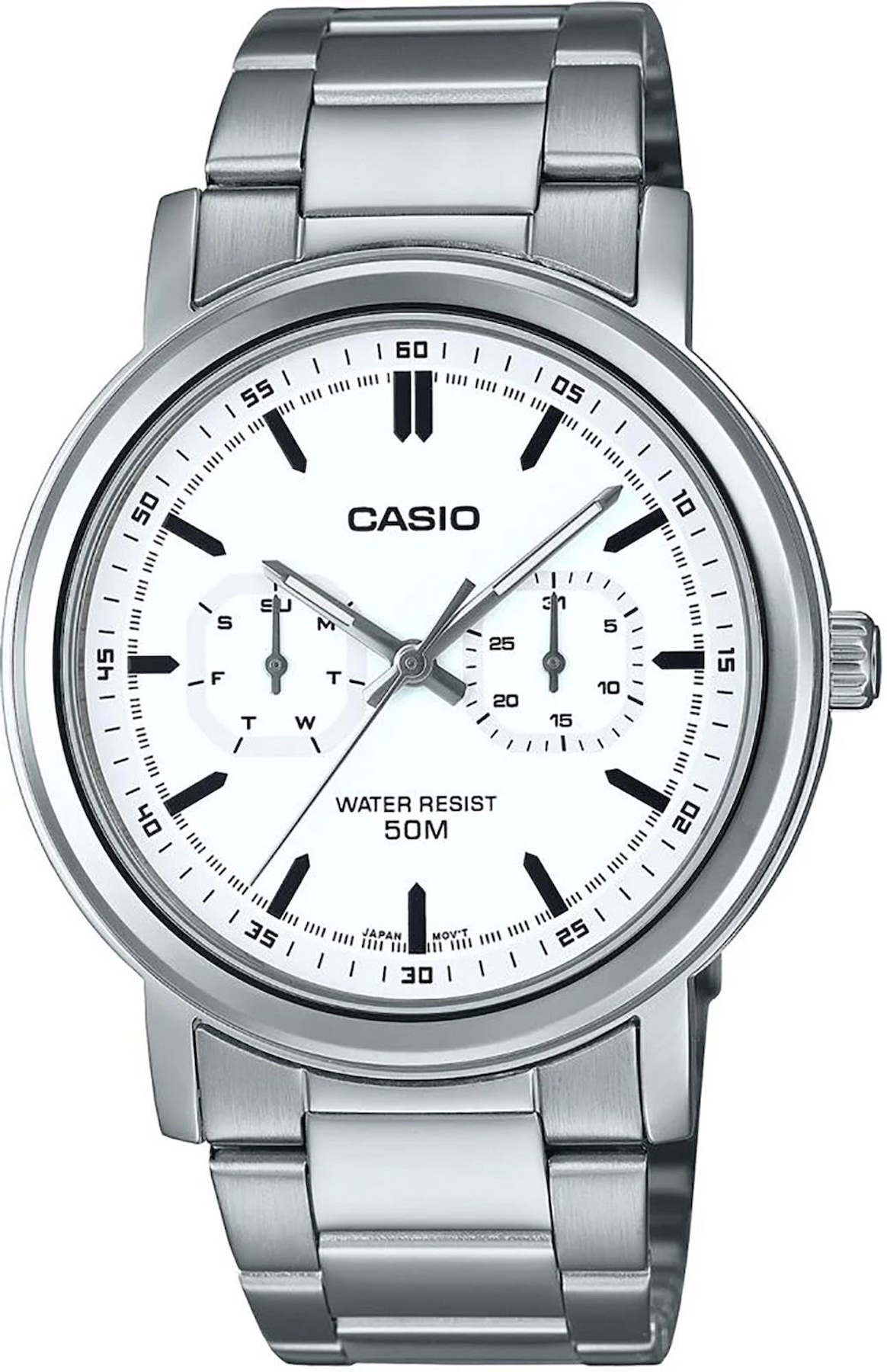 Casio MTP-E335D-7EVDF Takvimli 41 mm Çelik Kordon Analog Erkek Kol Saati
