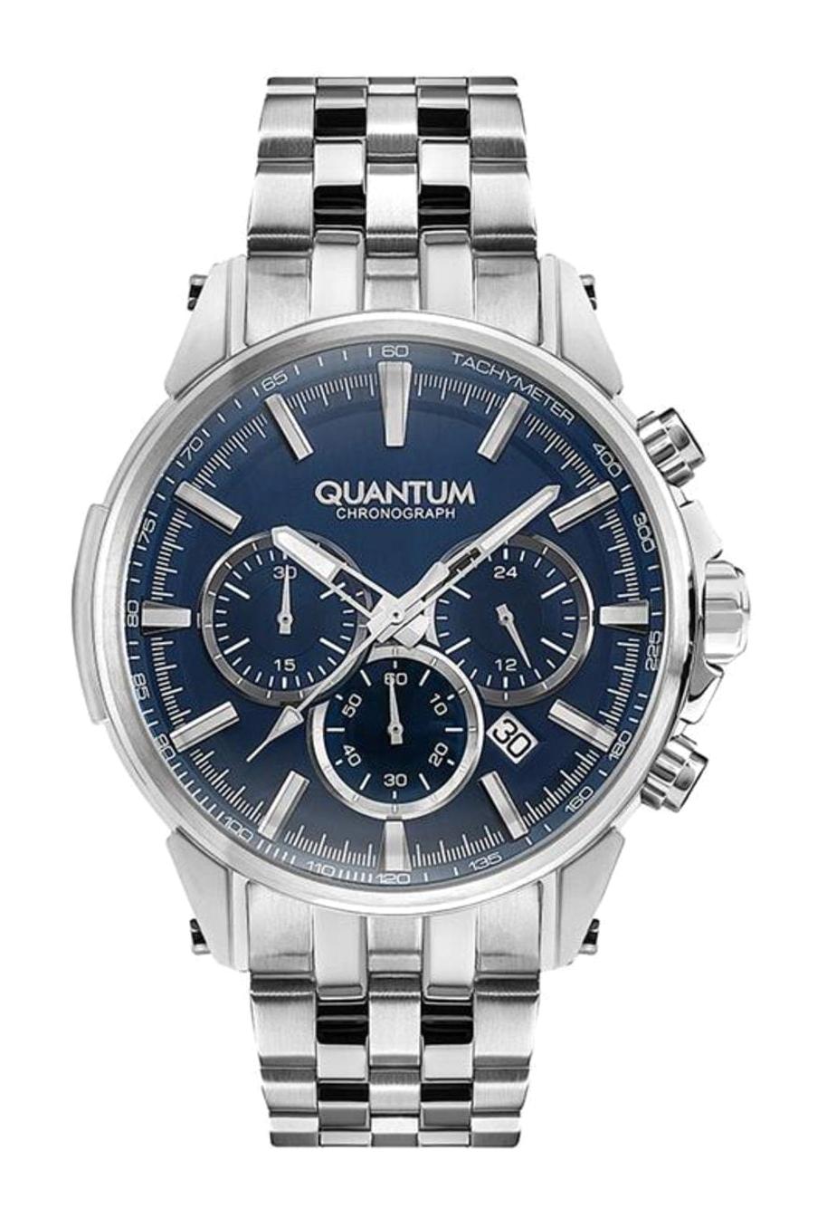 Quantum PWG882.390 Takvimli 42 mm Çelik Kordon Analog Erkek Kol Saati