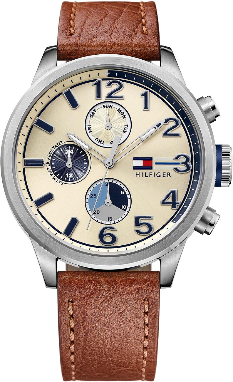 Tommy Hilfiger TH1791239 Takvimli 42 mm Kahverengi Deri Kordon Analog Kol Saati