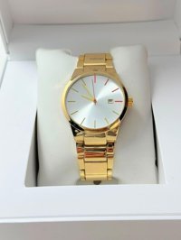 Spectrum SPC-FT-1-107 Takvimli 42 mm Altın Çelik Kordon Analog Erkek Kol Saati