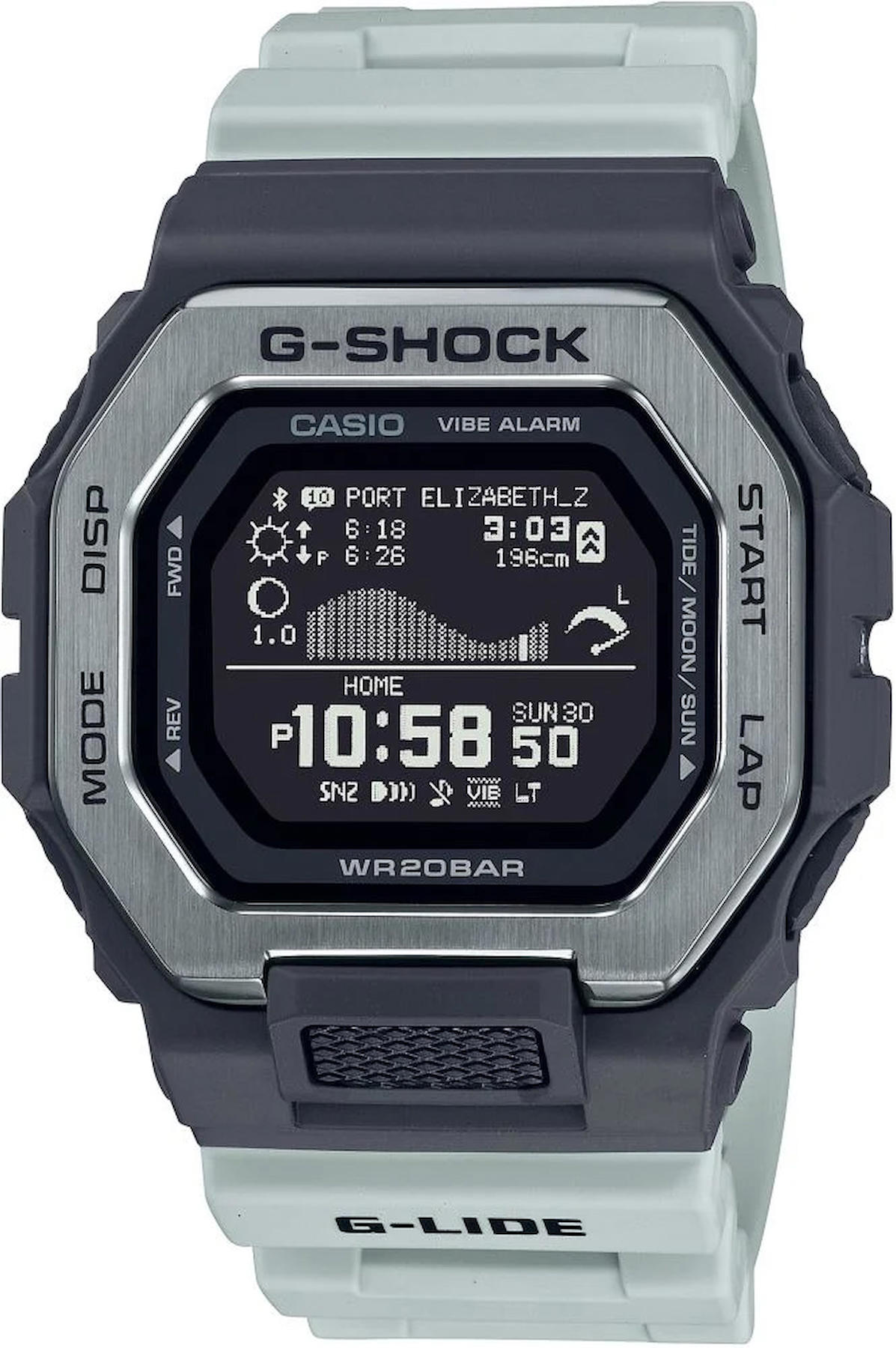 Casio GBX-100TT-8D Takvimli Beyaz Silikon Kordon Analog Kol Saati