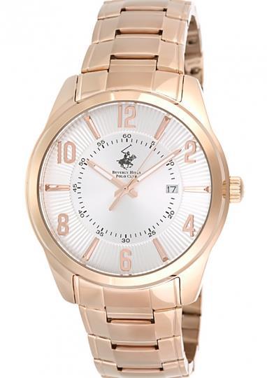 Beverly Hills Polo Club BH43703ER Takvimli 42 mm Rose Gold Çelik Kordon Analog Erkek Kol Saati