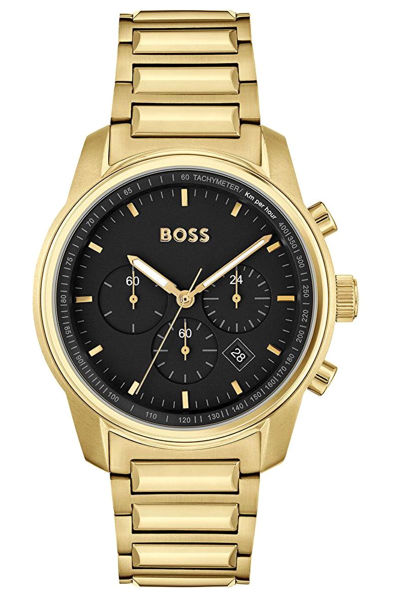 Hugo Boss HB1514006 42 mm Altın Çelik Kordon Analog Erkek Kol Saati