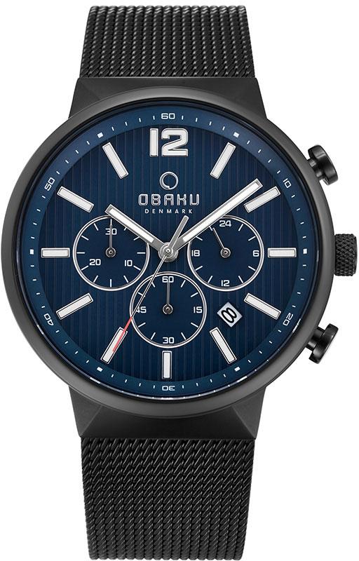 Obaku Denmark V180GCBLMB Çelik Kordon Analog Kol Saati