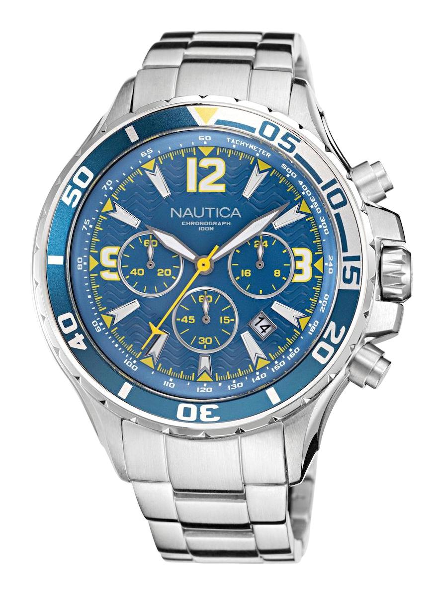 Nautica NAPNSS219 Takvimli 46-50 mm Çelik Kordon Analog Erkek Kol Saati