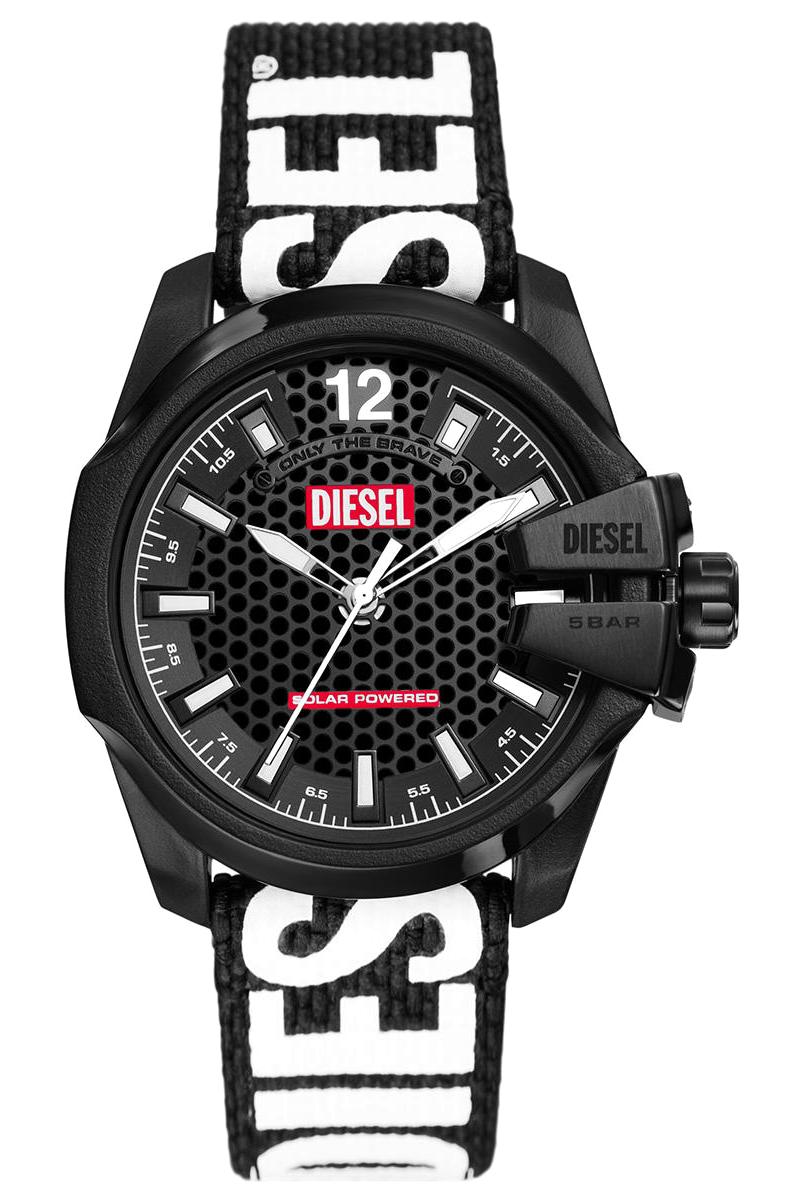 Diesel DZ4653 Takvimli 43 mm Siyah Silikon Kordon Analog Erkek Kol Saati