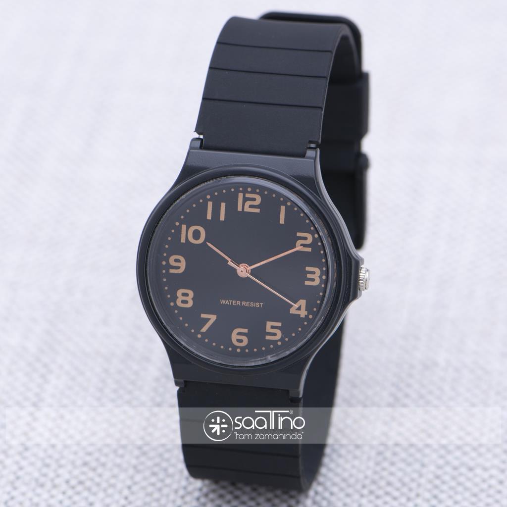 Saattino ST-303927 Siyah Silikon Kordon Analog Erkek Kol Saati