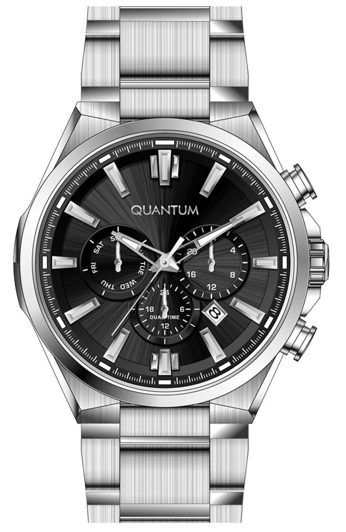 Quantum PWG1094.350 Takvimli 45 mm Çelik Kordon Analog Erkek Kol Saati
