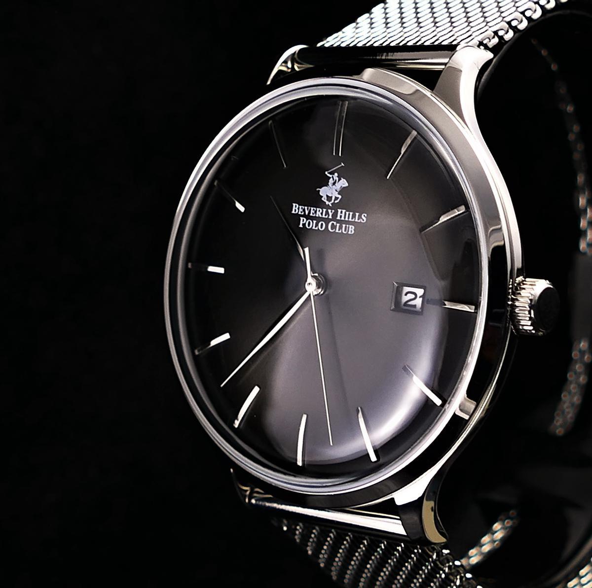Beverly Hills Polo Club BP3032 Takvimli 42 mm Çelik Kordon Analog Kol Saati