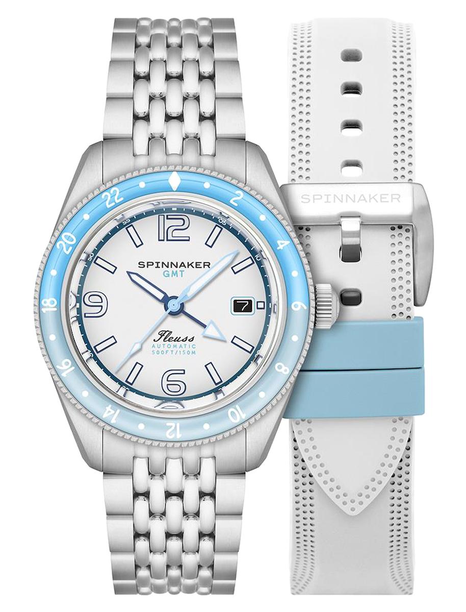 Spinnaker SP-5120-22 Takvimli 44 mm Çelik - Silikon Kordon Analog Erkek Kol Saati