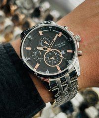 Ferrucci FCF.13110M.04 Takvimli 43 mm Çelik Kordon Analog Erkek Kol Saati