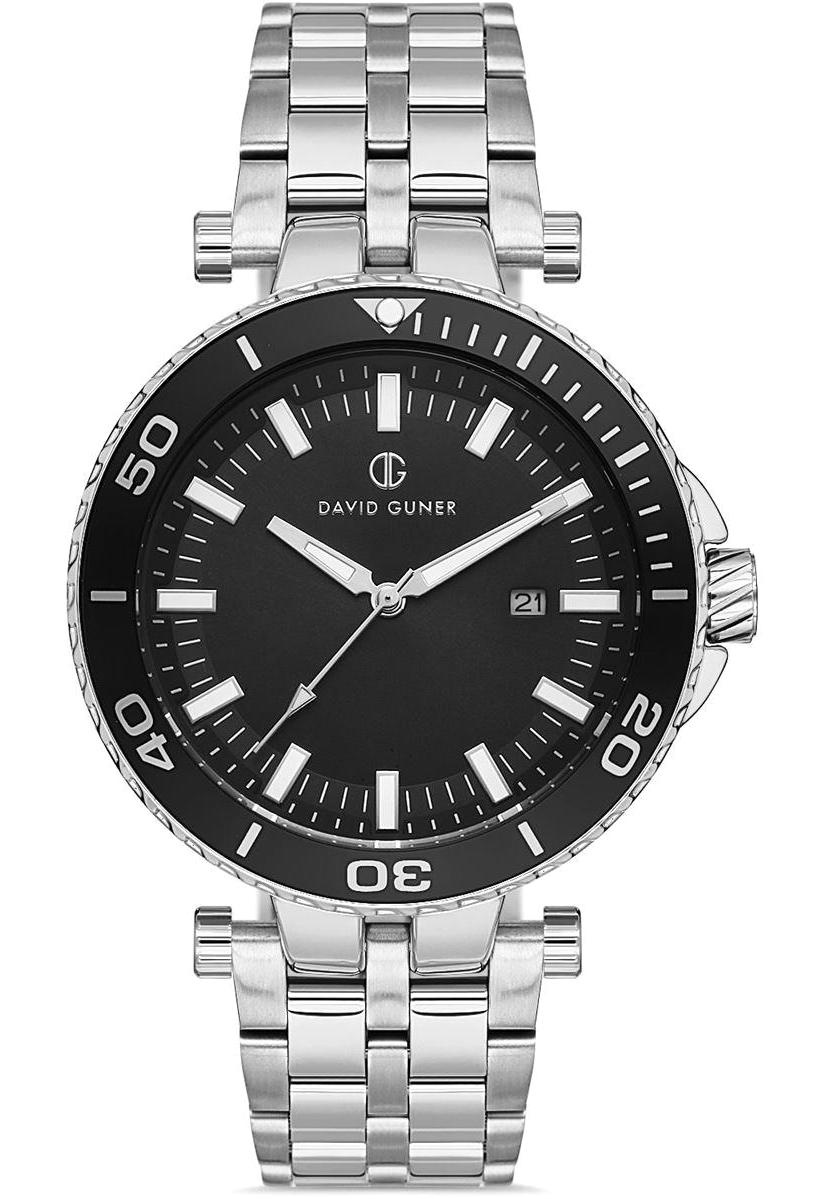 David Guner DG-8393GA-A2 Takvimli 42 mm Çelik Kordon Analog Erkek Kol Saati