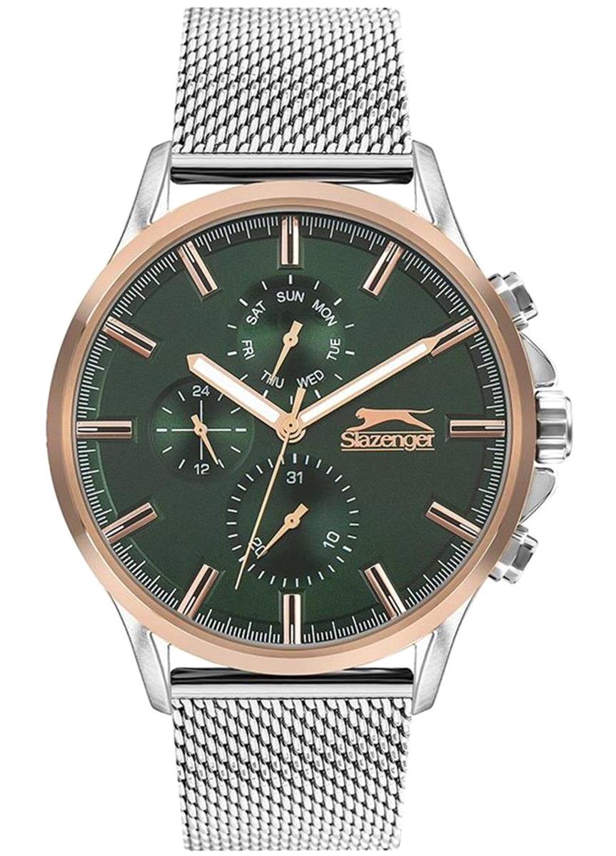 Slazenger SL.09.1889.2.03 Takvimli 45 mm Çelik Kordon Analog Kol Saati