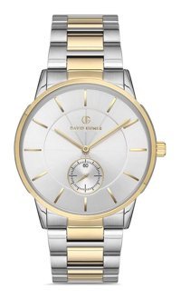 David Guner DG-8192GA-D1 Takvimli 42 mm Çok Renkli Metal Kordon Analog Erkek Kol Saati