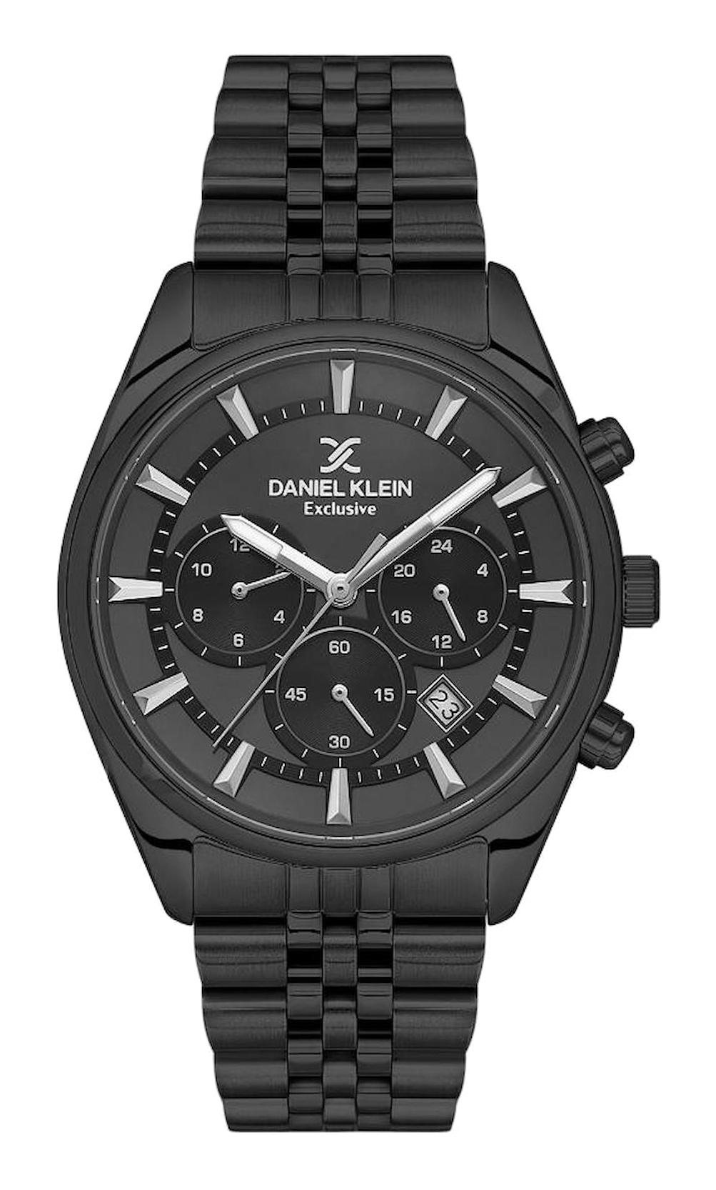 Daniel Klein DKE.1.10438.6 Takvimli 41 mm Siyah Metal Kordon Analog Erkek Kol Saati