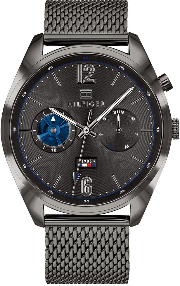 Tommy Hilfiger TH1791546 Takvimli 44 mm Füme Çelik Kordon Analog Erkek Kol Saati
