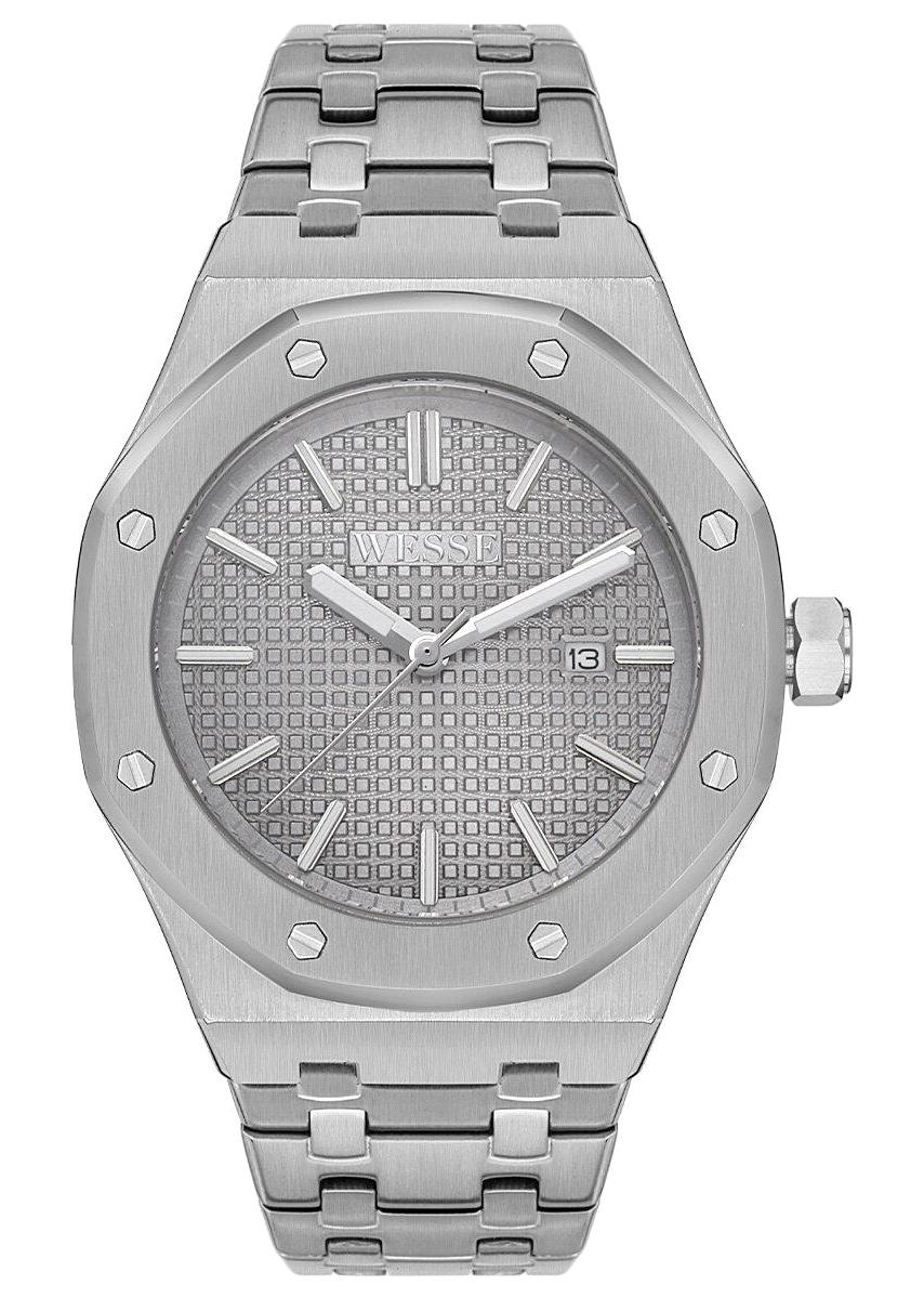Wesse WWG402107 Takvimli 42 mm Çelik Kordon Analog Erkek Kol Saati