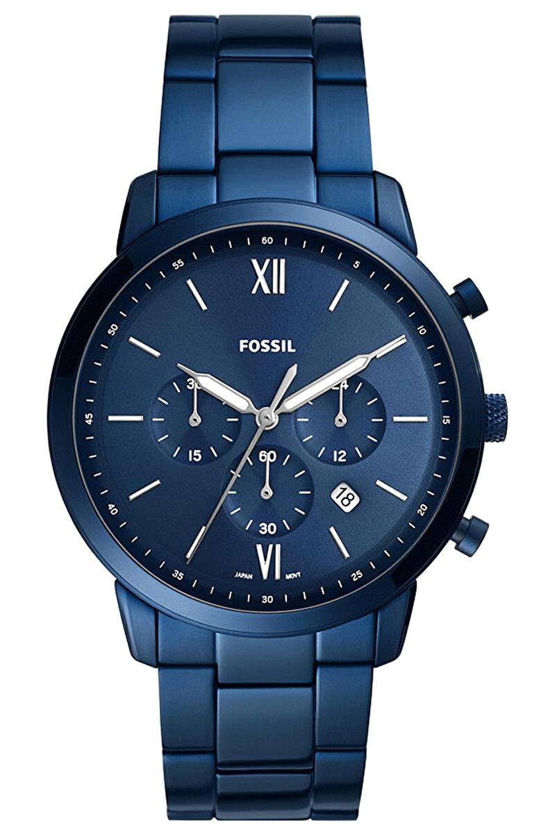 Fossil FS5826 Takvimli 44 mm Lacivert Çelik Kordon Analog Erkek Kol Saati