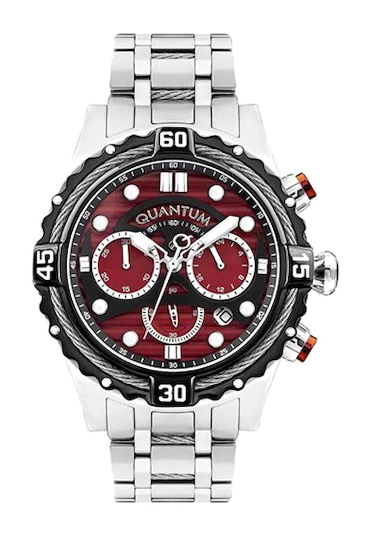 Quantum HNG1094.380 Takvimli 43 mm Çelik Kordon Analog Kol Saati