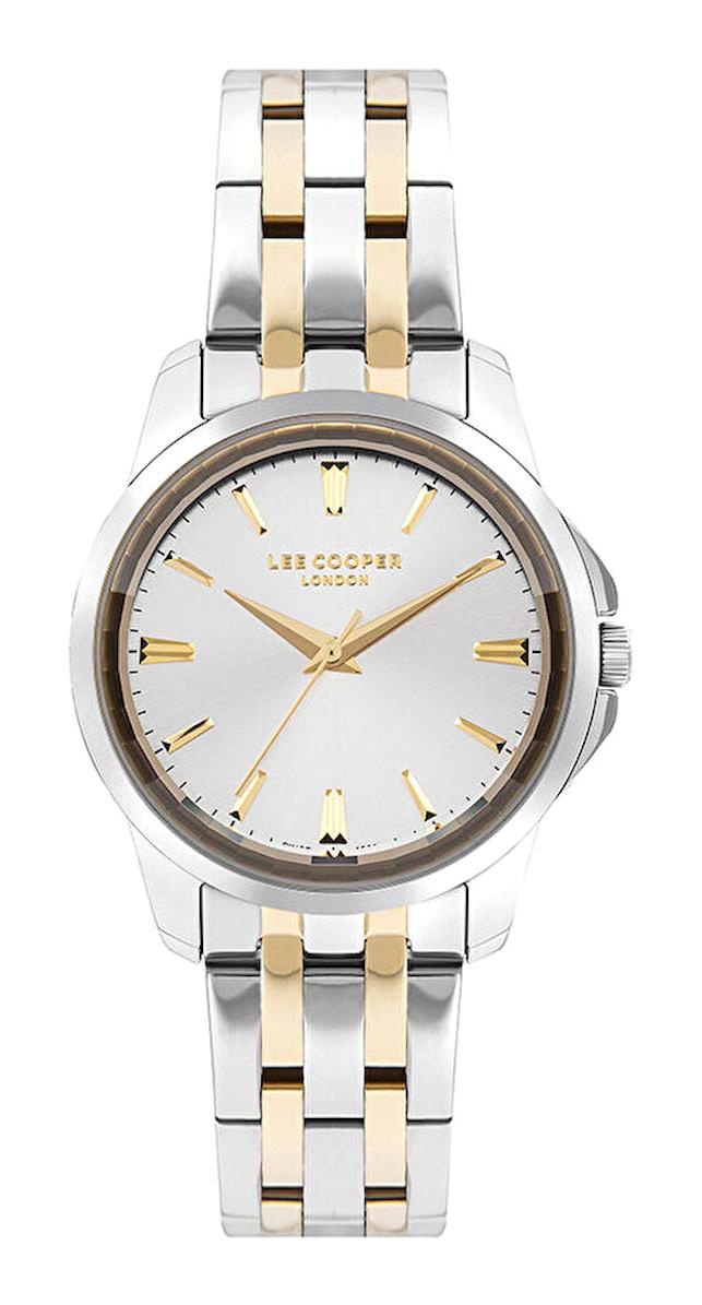 Lee Cooper LC07683.230 Altın-Çelik Kordon Analog Kol Saati