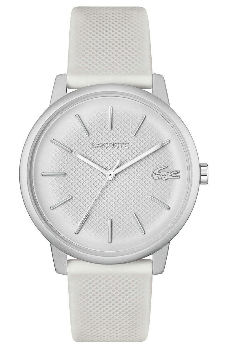Lacoste LAC2011240 42 mm Gri Silikon Kordon Analog Erkek Kol Saati