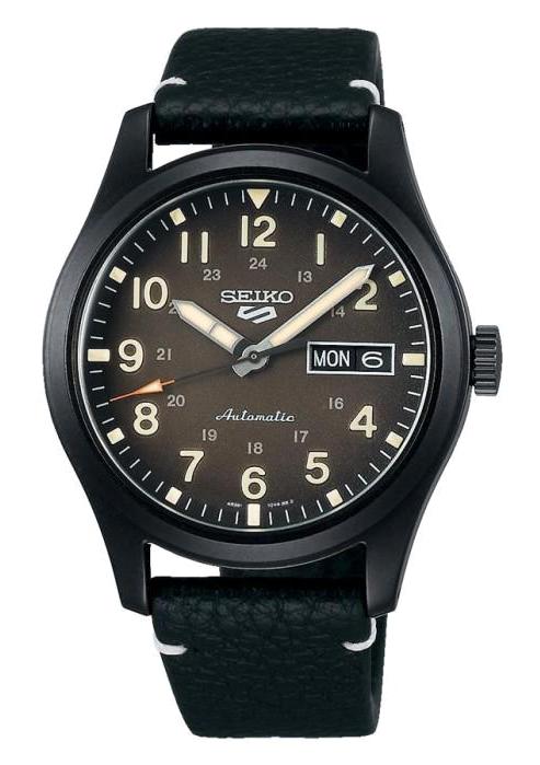 Seiko SRPG41K Takvimli 41 mm Siyah Deri Kordon Analog Kol Saati