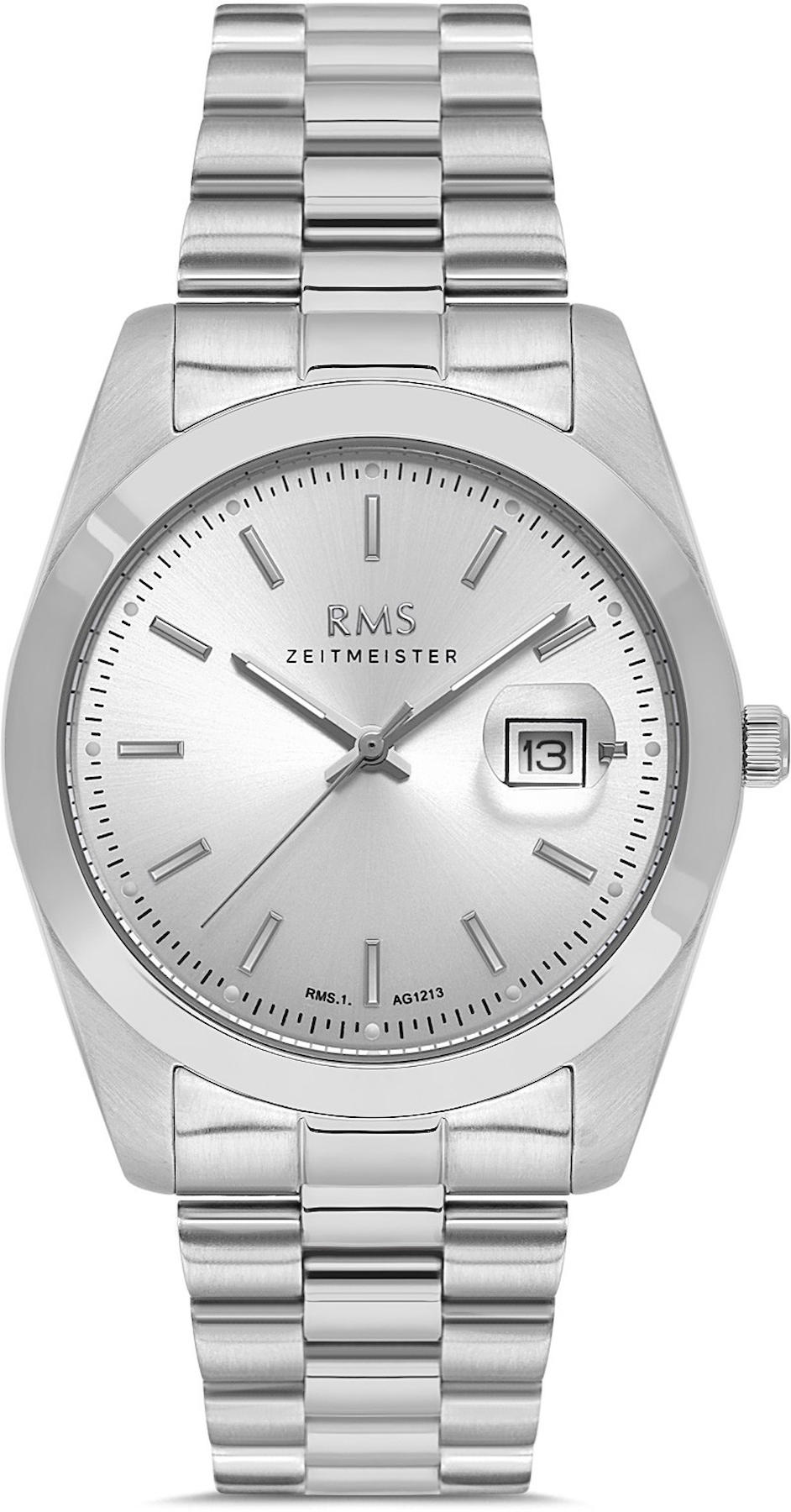 Romanson RMS.1.AG1213.01 Takvimli 43 mm Çelik Kordon Analog Kol Saati