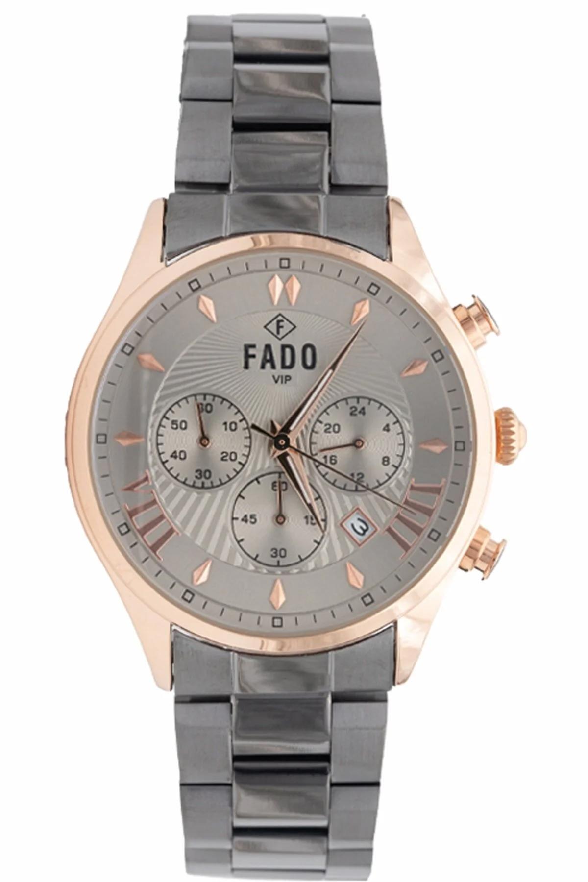 Q&Q RH 0085 Takvimli Gri Kordon Analog Kol Saati