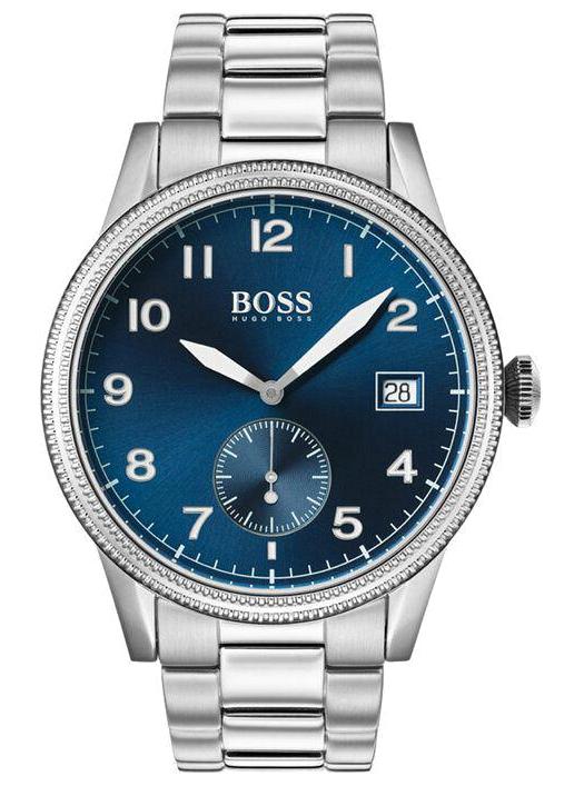Hugo Boss HB1513707 Pusulalı Takvimli Metal Kordon Analog Erkek Kol Saati