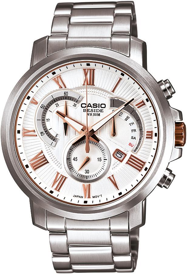 Casio BEM-506BD-7A Takvimli 42 mm Çelik Kordon Analog Kol Saati