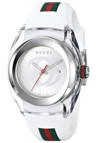 Gucci YA137302 Takvimli 45 mm Çok Renkli Silikon Kordon Analog Erkek Kol Saati