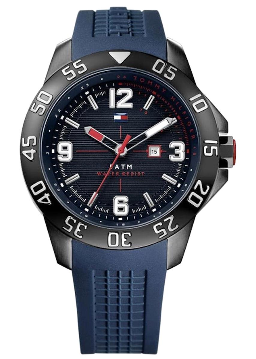 Tommy Hilfiger TH1790984 Takvimli 44 mm Lacivert Çelik Kordon Analog Erkek Kol Saati