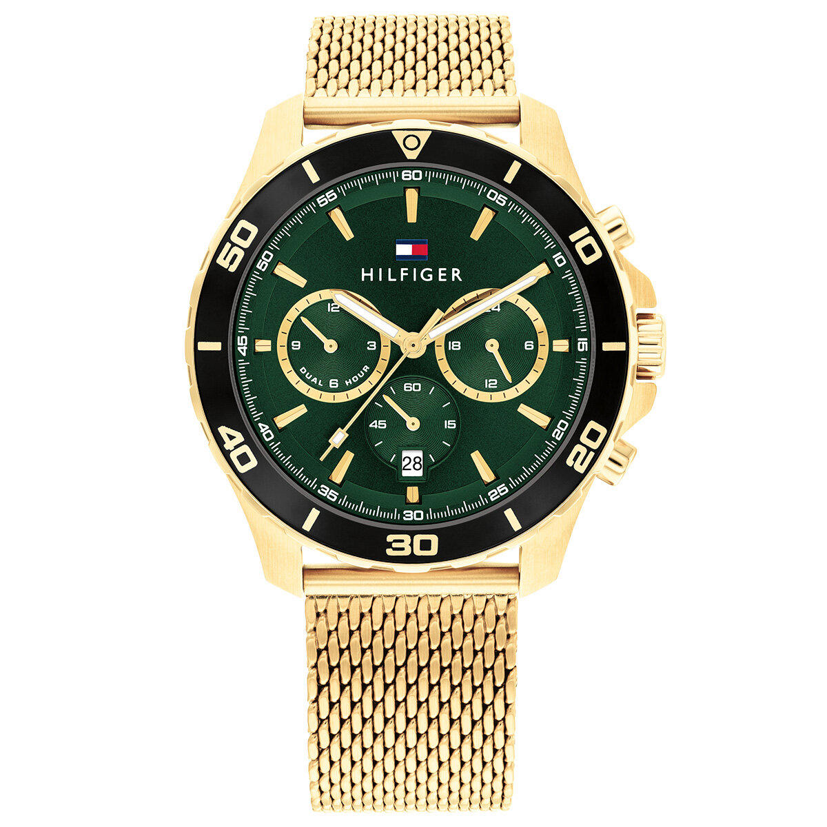 Tommy Hilfiger TH1792093 Takvimli 43 mm Altın Çelik Kordon Analog Erkek Kol Saati