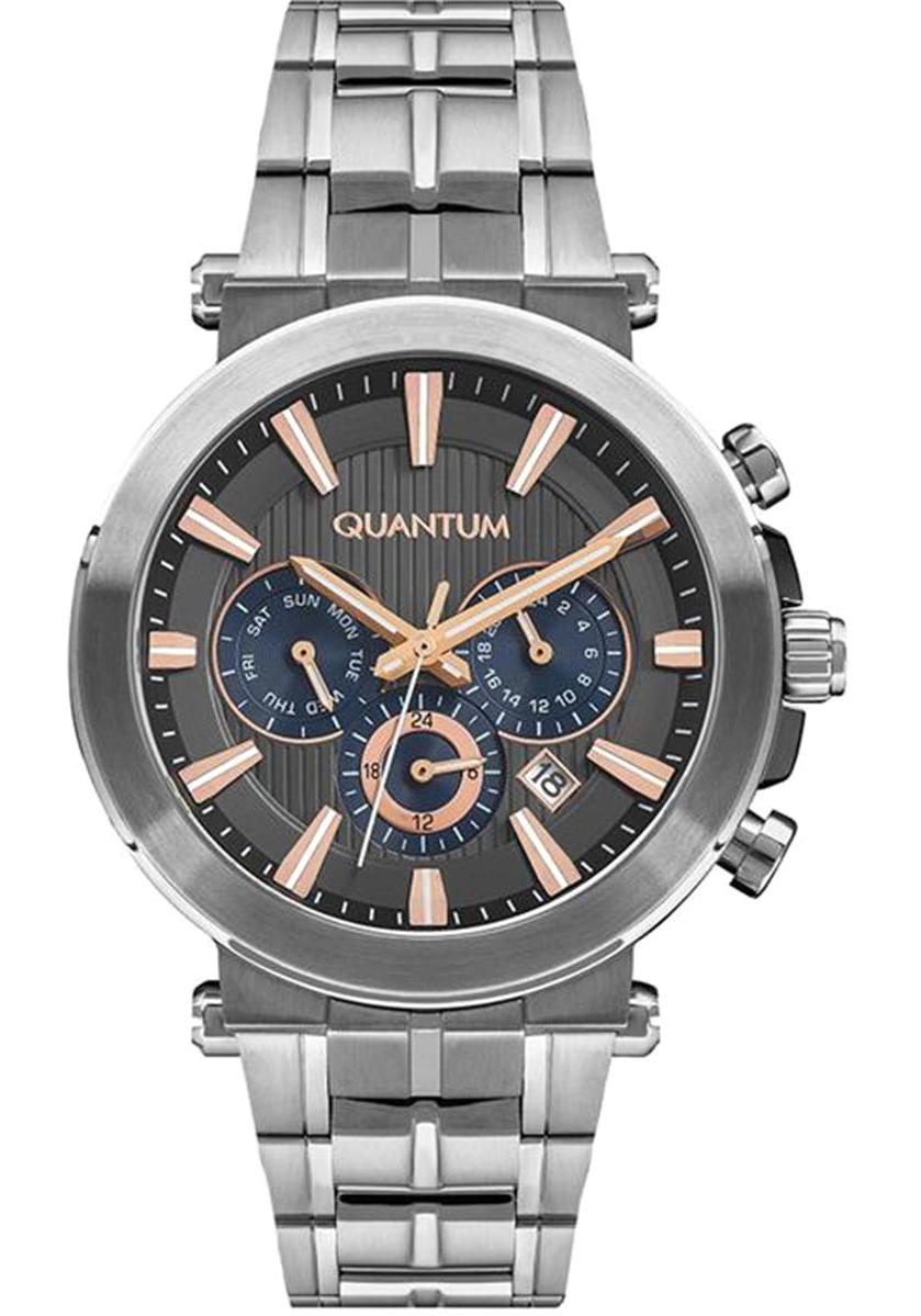 Quantum PWG968.360 Takvimli 45 mm Çelik Kordon Analog Kol Saati