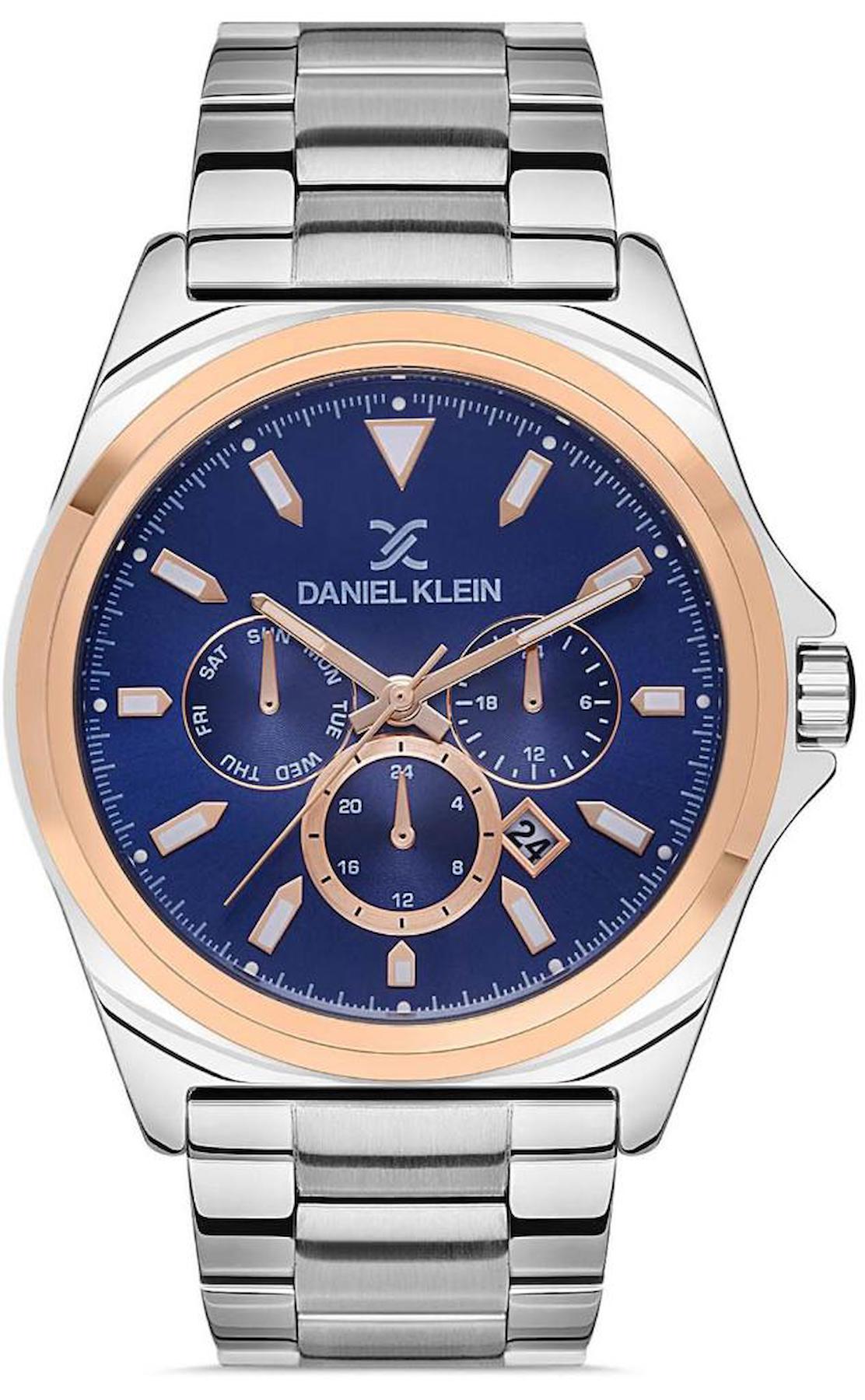 Daniel Klein DKE.1.10147.6 Takvimli 44 mm Metal Kordon Analog Erkek Kol Saati
