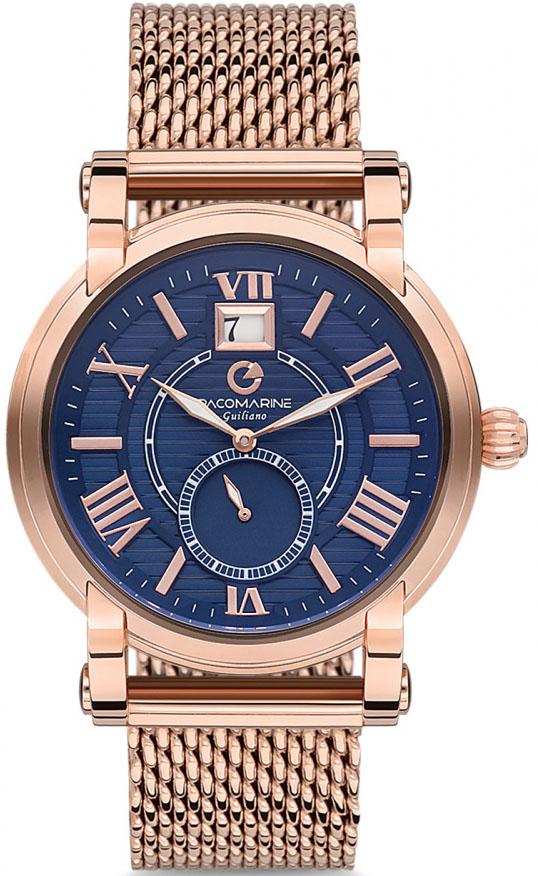 Pacomarine PM.51077.09 Takvimli 42 mm Rose Gold Çelik Kordon Analog Kol Saati