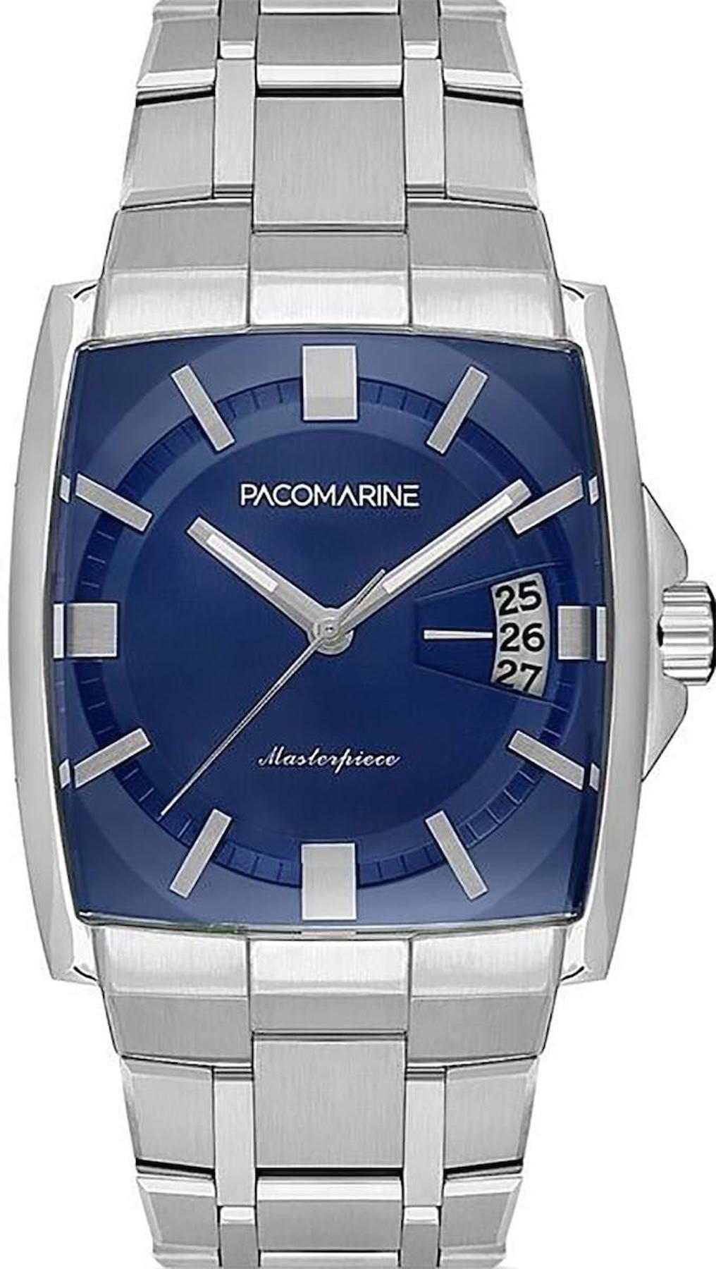 Pacomarine PM.22152.02 Takvimli 40 mm Çelik Kordon Analog Erkek Kol Saati