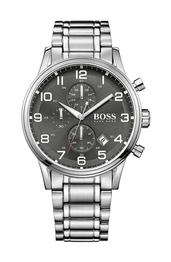 Hugo Boss HB1513181 Pusulalı Takvimli 44 mm Çelik Kordon Analog Erkek Kol Saati