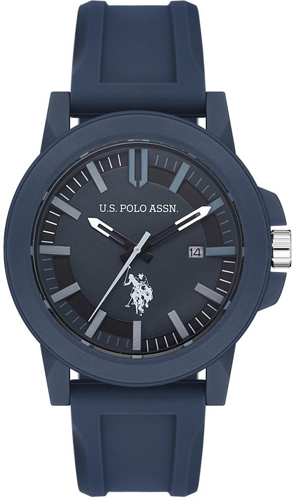 U.S. Polo Assn USPA1029-02 Takvimli 44 mm Lacivert Plastik Kordon Analog Erkek Kol Saati