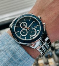 Ferrucci FC.13674FM.04 Takvimli 43 mm Çelik Kordon Analog Erkek Kol Saati