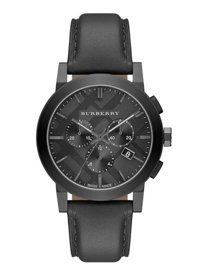 Burberry BU9364 Takvimli 42 mm Siyah Deri Kordon Analog Kol Saati