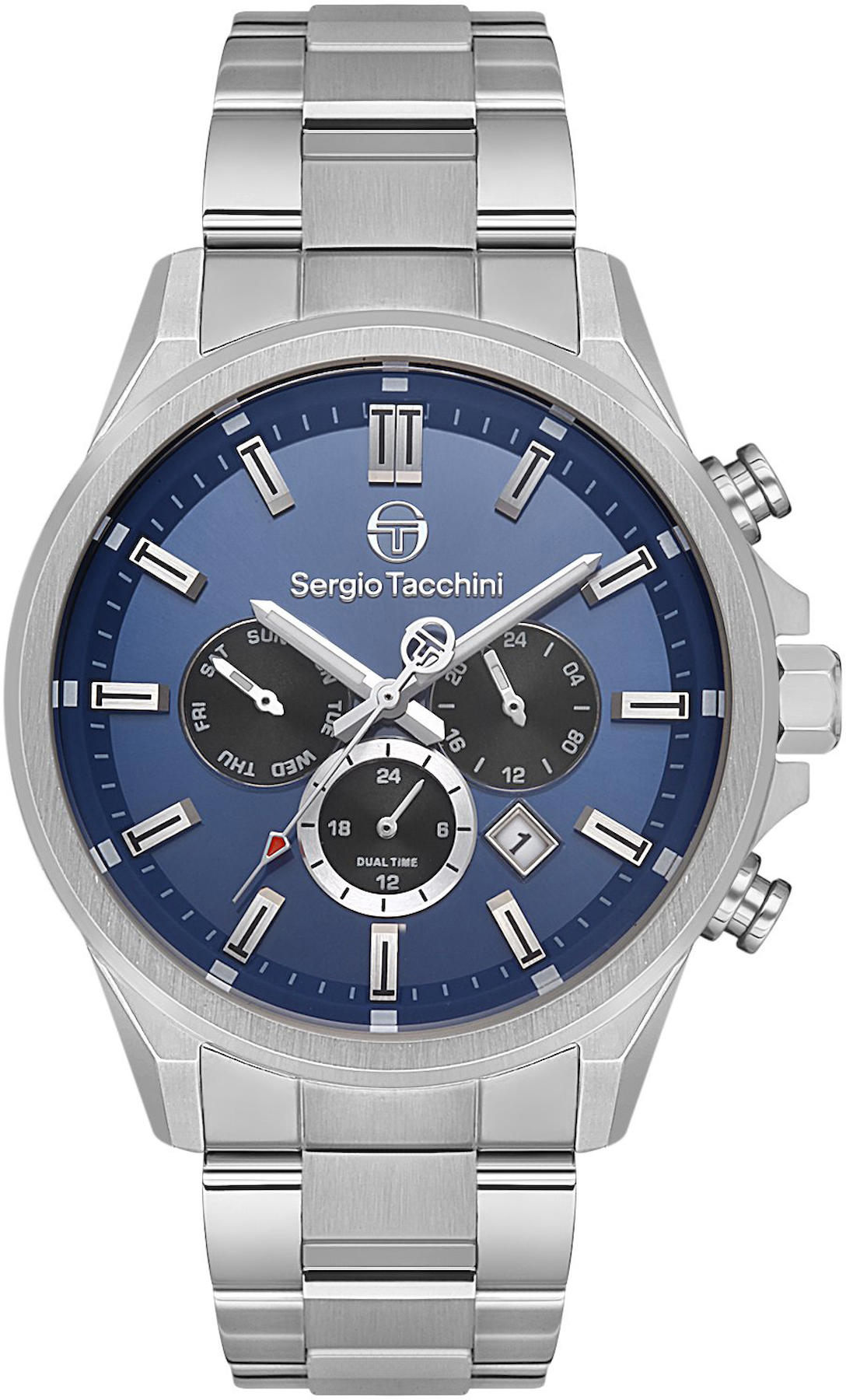 Sergio Tacchini ST.1.10389.3 Takvimli 44 mm Çelik Kordon Analog Kol Saati