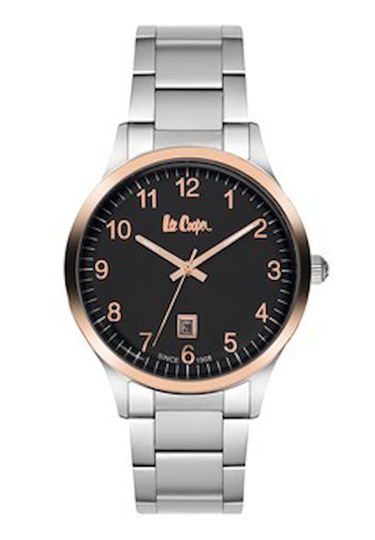 Lee Cooper LC06298.550 Takvimli 44 mm Çelik Kordon Analog Erkek Kol Saati