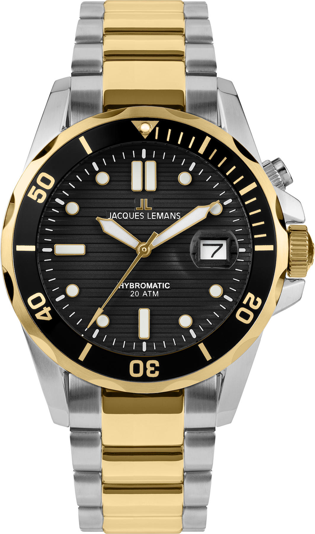 Jacques Lemans 1-2170L Takvimli 41 mm Çelik Kordon Analog Kol Saati