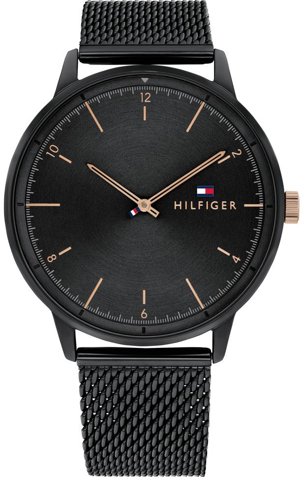 Tommy Hilfiger TH1791845 43 mm Siyah Çelik Kordon Analog Erkek Kol Saati