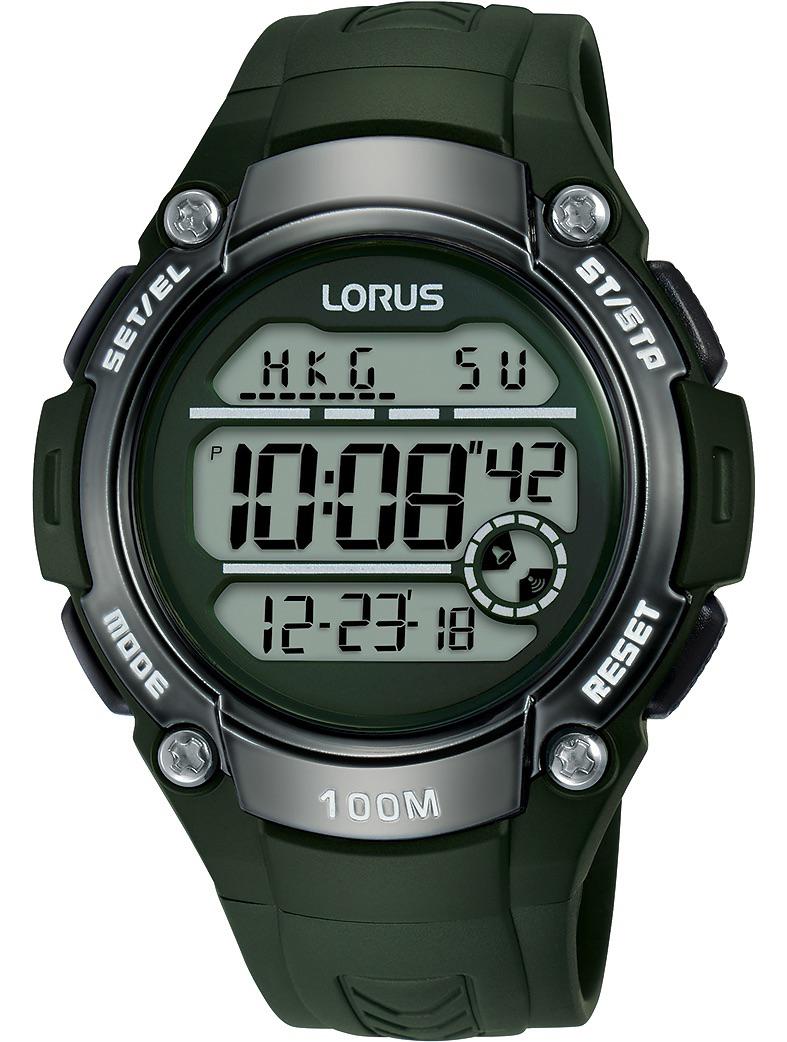 Lorus R2337MX9 Takvimli 45 mm Siyah Silikon Kordon Analog Erkek Kol Saati