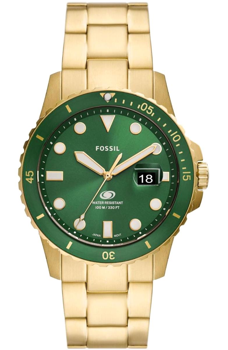 Fossil FFS5950 Takvimli 42 mm Altın Çelik Kordon Analog Erkek Kol Saati