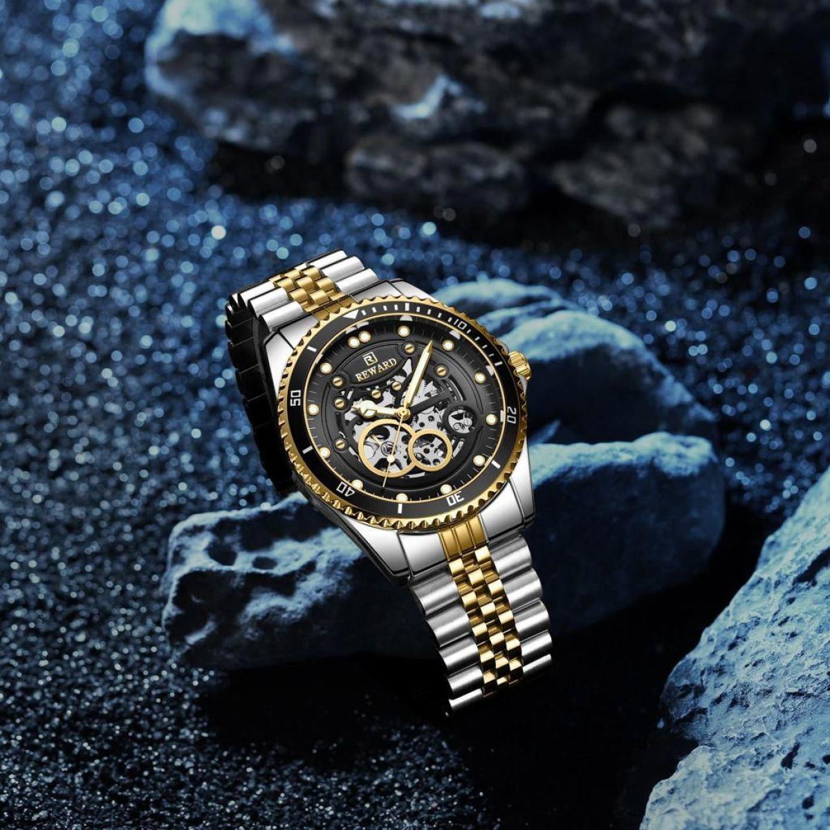 Reward S1897.D8 44 mm Altın-Metal Kordon Analog Erkek Kol Saati