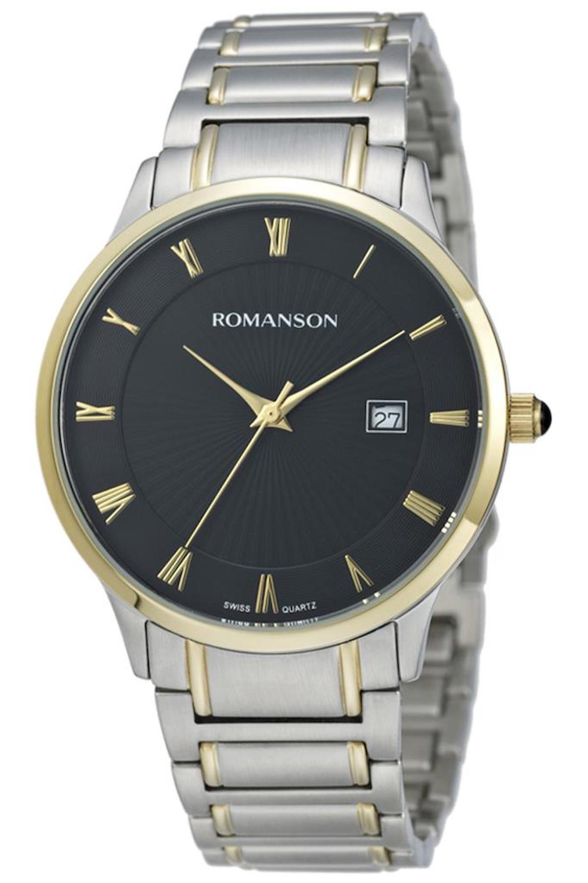 Romanson TM4253MM1CA31G Takvimli 41 mm Çelik Kordon Analog Erkek Kol Saati