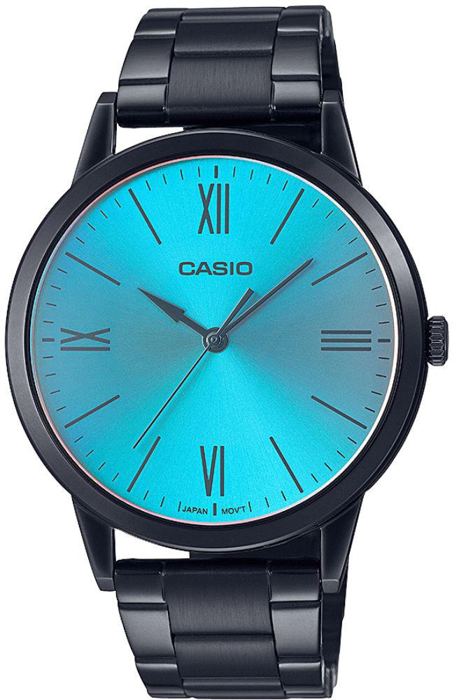 Casio MTP-E600B-2B Takvimli Siyah Çelik Kordon Analog Kol Saati